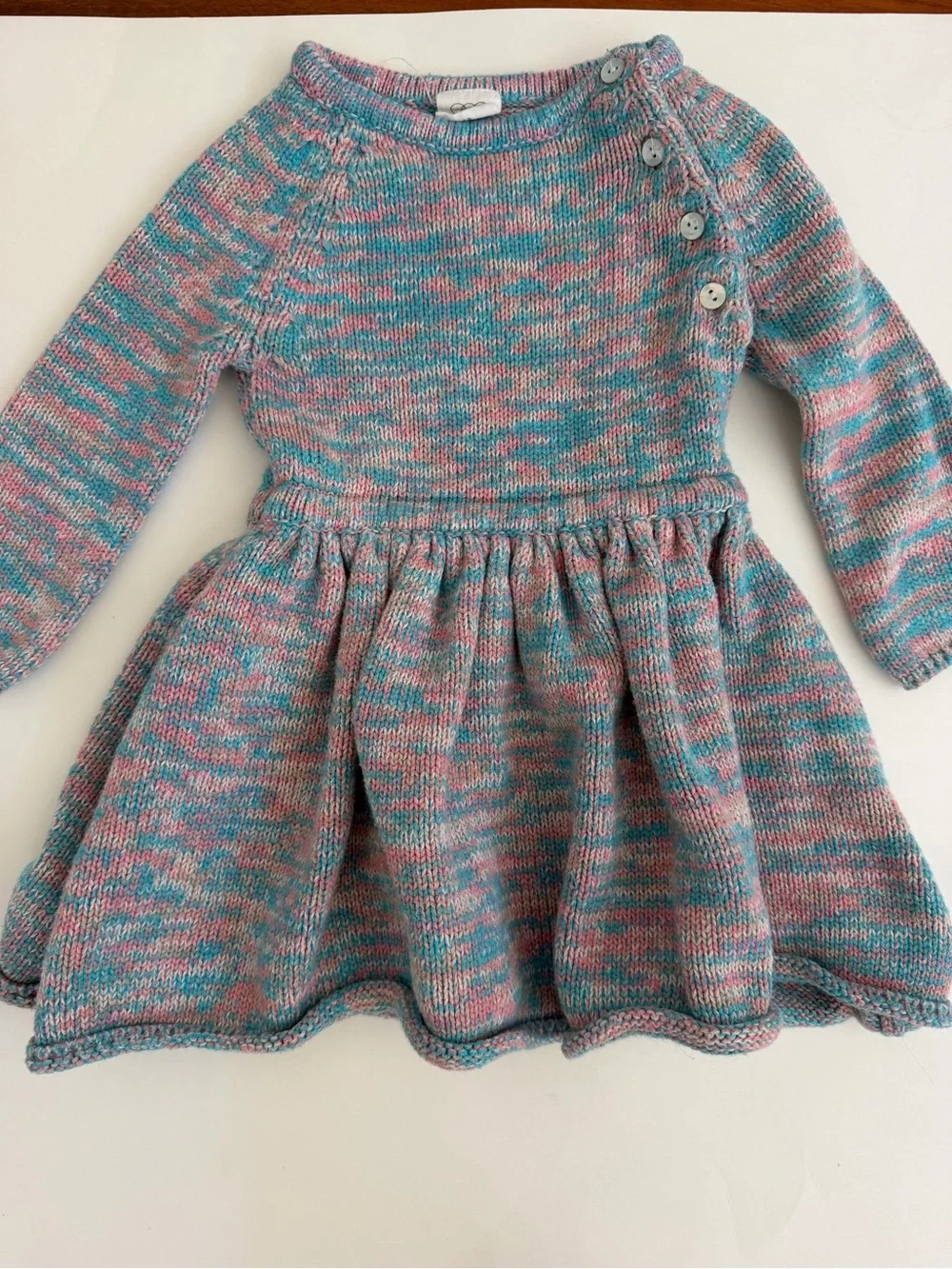 Egg Girls Long-Sleeve sweater Knit Dress size 18 months
